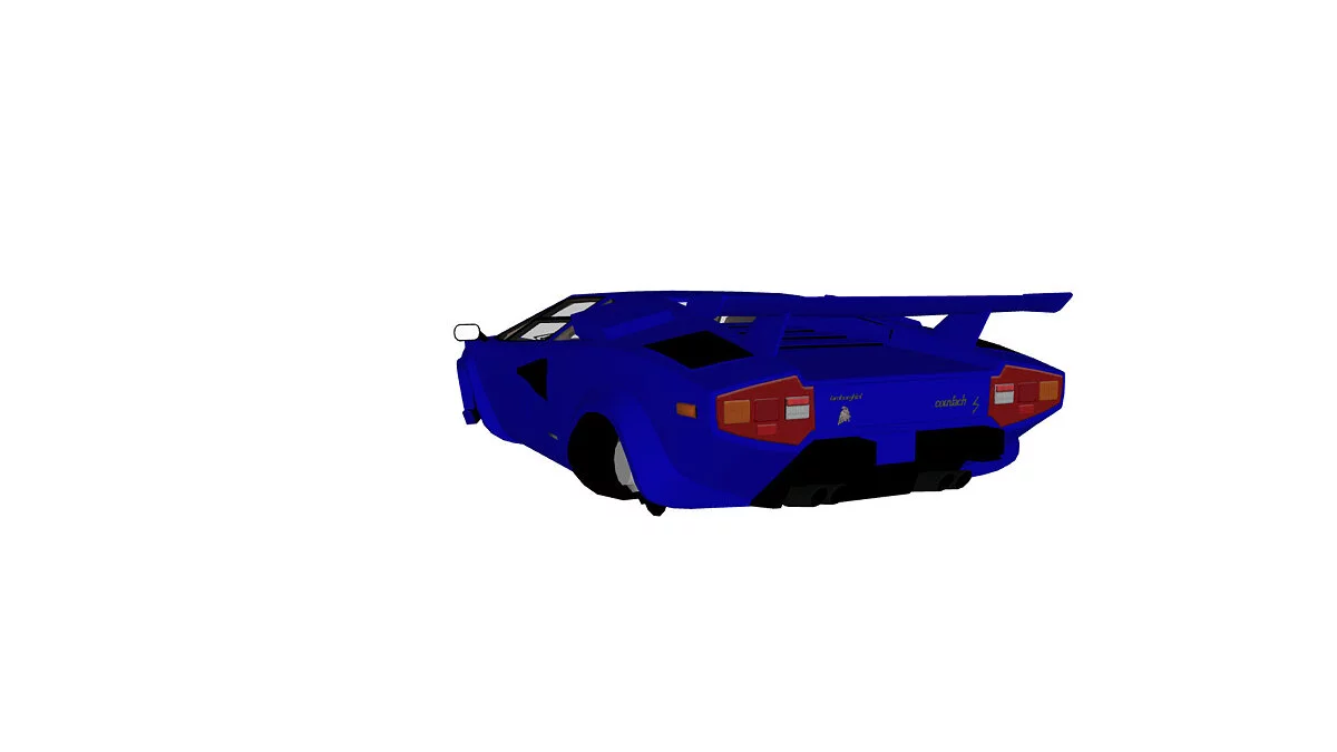 Simple Car Crash Physics Sim — Lamborghini Countach