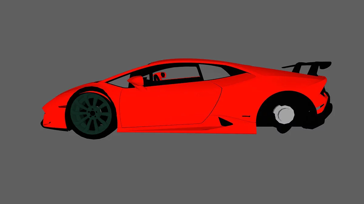 Simple Car Crash Physics Sim — Lamborghini Huracán с тюнингом