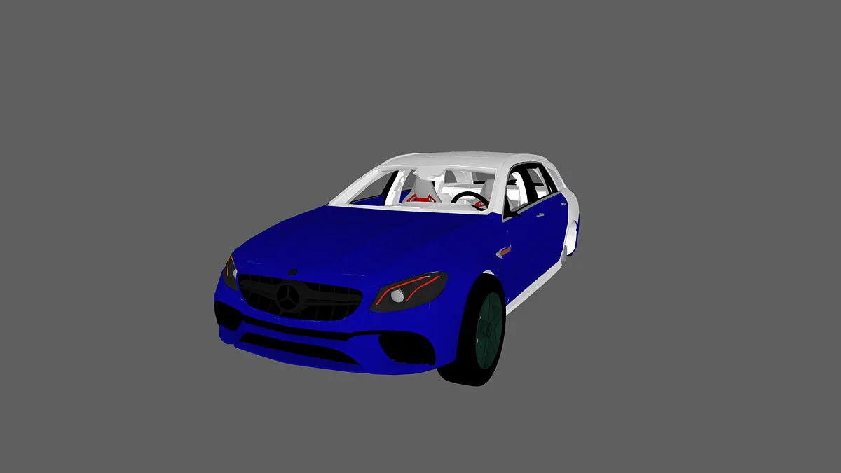 Simple Car Crash Physics Sim — Mercedes-Benz C63 универсал