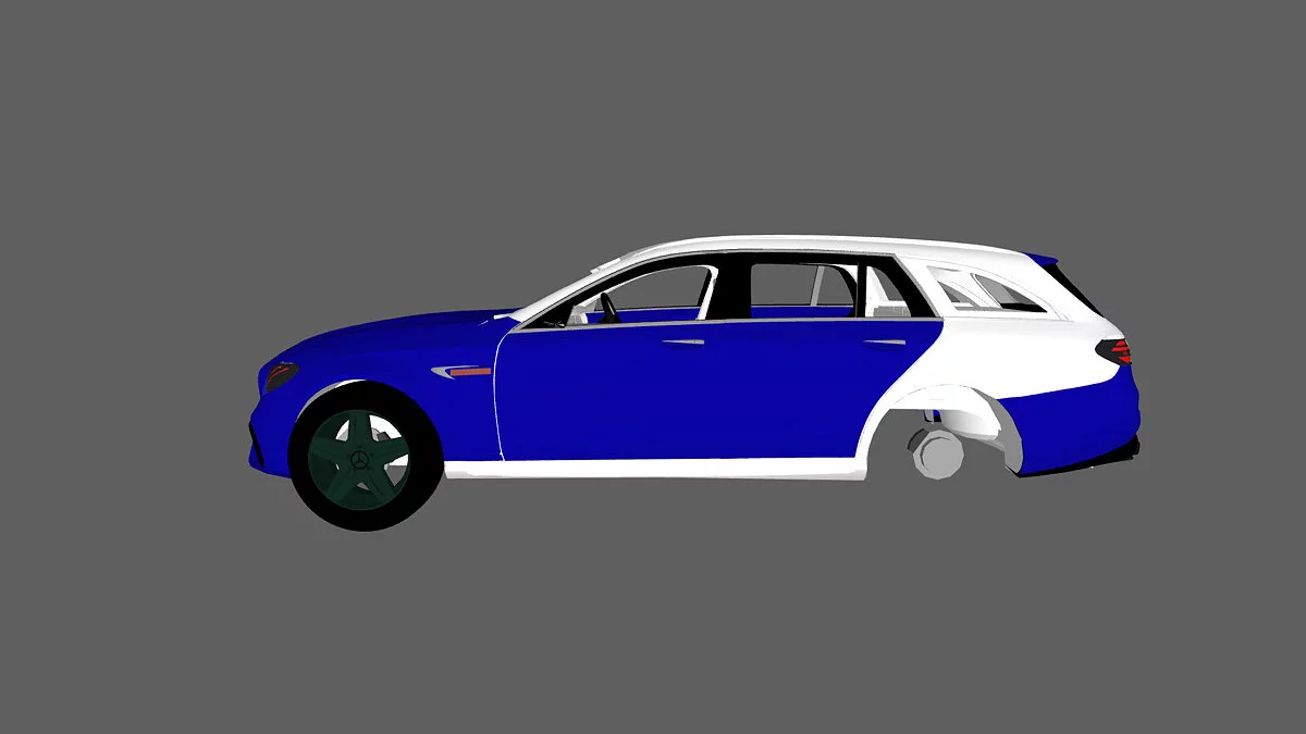 Simple Car Crash Physics Sim — Mercedes-Benz C63 универсал