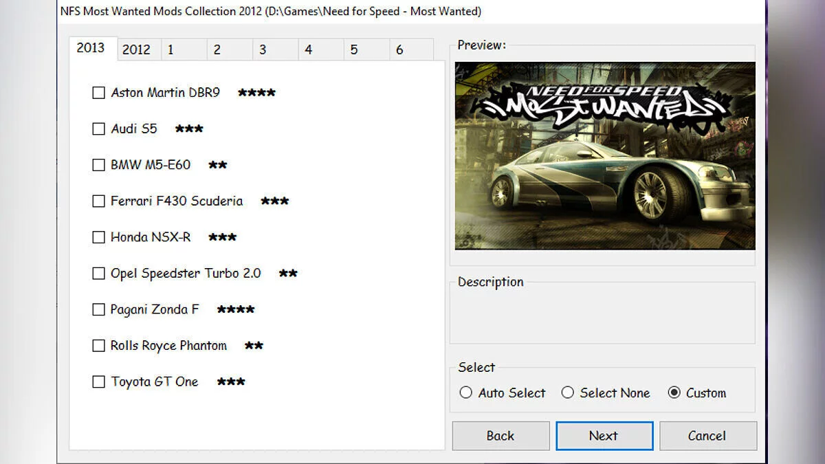 Need for Speed: Most Wanted (2005) — NFS Most Wanted Mods Collection 2012