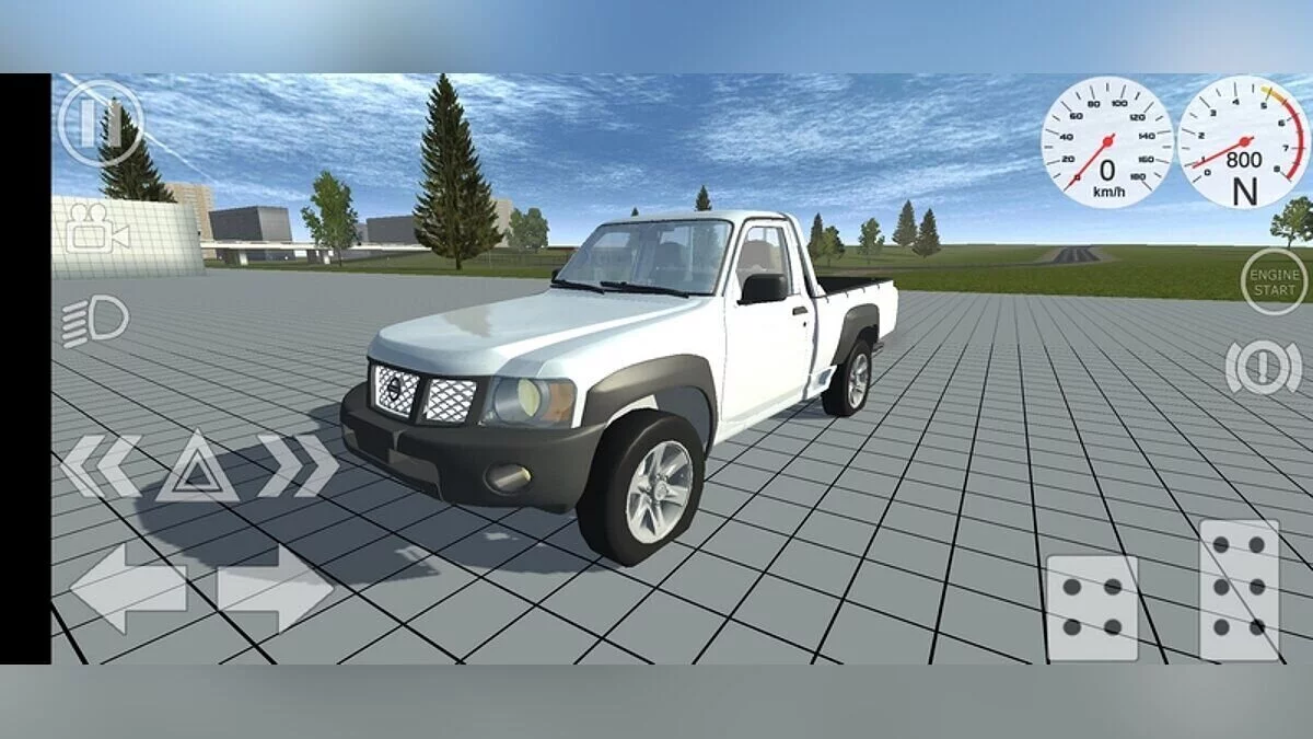 Simple Car Crash Physics Sim — Nissan Patrol Pickup