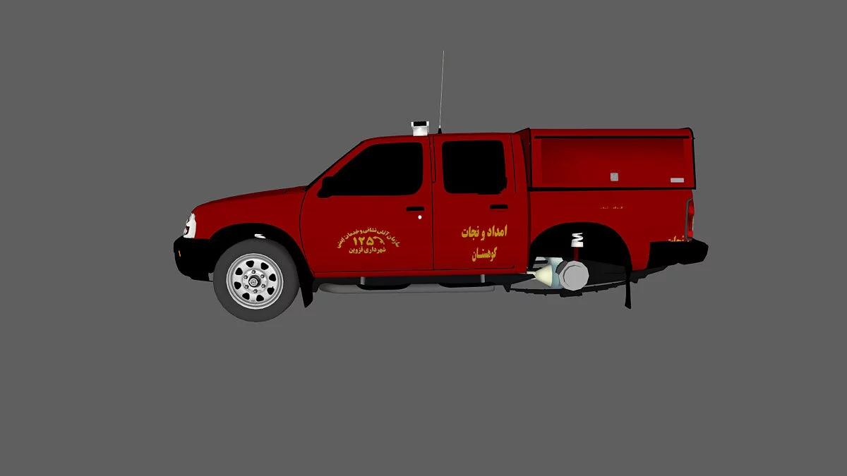 Simple Car Crash Physics Sim — Nissan пожарной службы