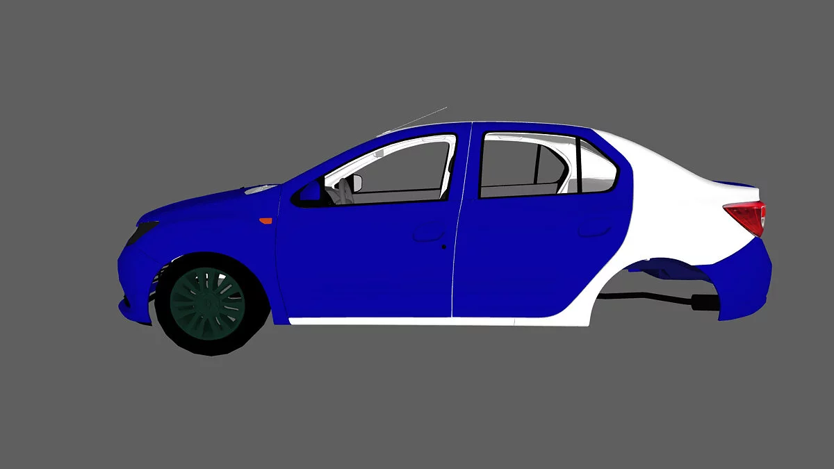Simple Car Crash Physics Sim — Renault Logan