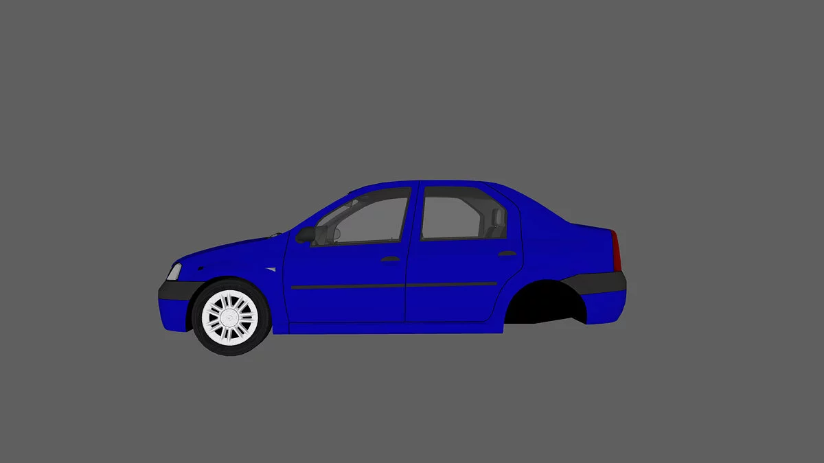 Simple Car Crash Physics Sim — Renoult Tondar 90