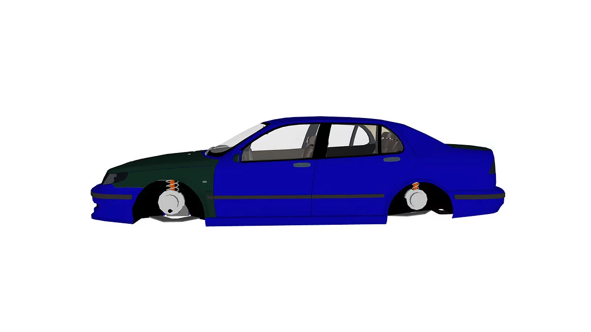 Simple Car Crash Physics Sim — Saab 97-01