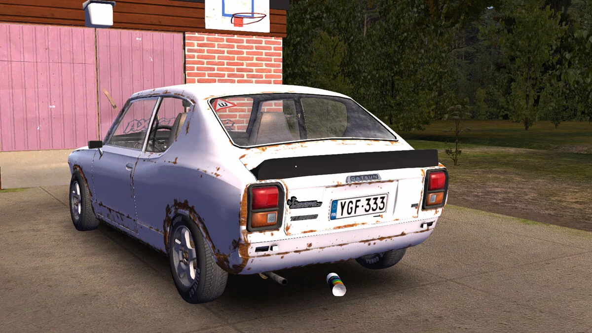 My Summer Car — Собранная белая Satsuma, получены ключи от Гифу и Фургона, есть номера