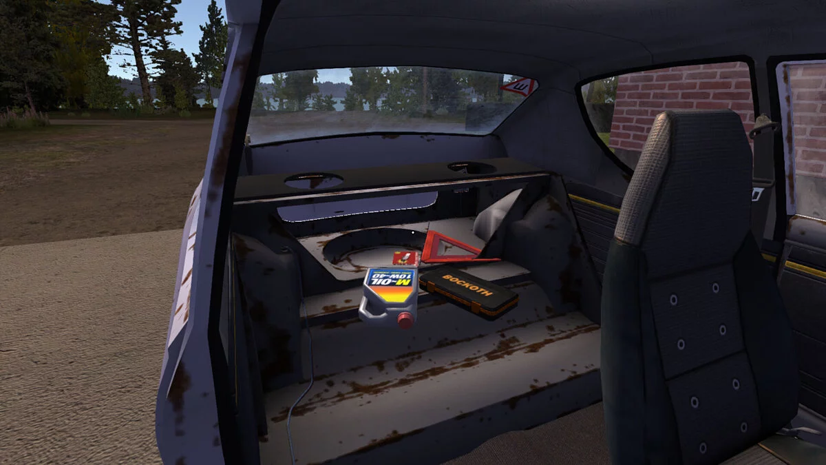 My Summer Car — Собранная белая Satsuma, получены ключи от Гифу и Фургона, есть номера