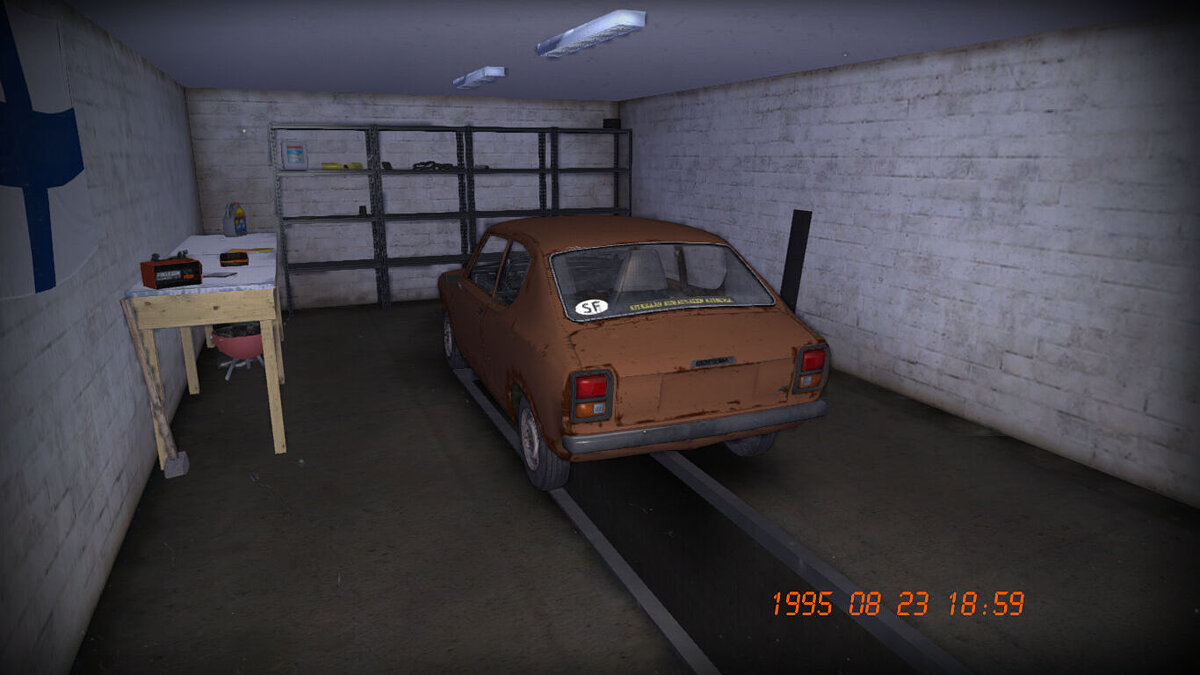 My Summer Car — Собранная стоковая Satsuma, 4к марок, есть часы мужика