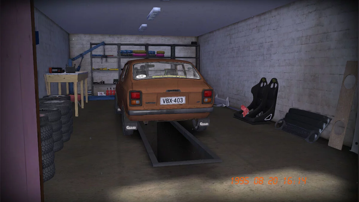 My Summer Car — Сток Satsuma с номерами, 100к марок, весь тюнинг и GT детали в гараже