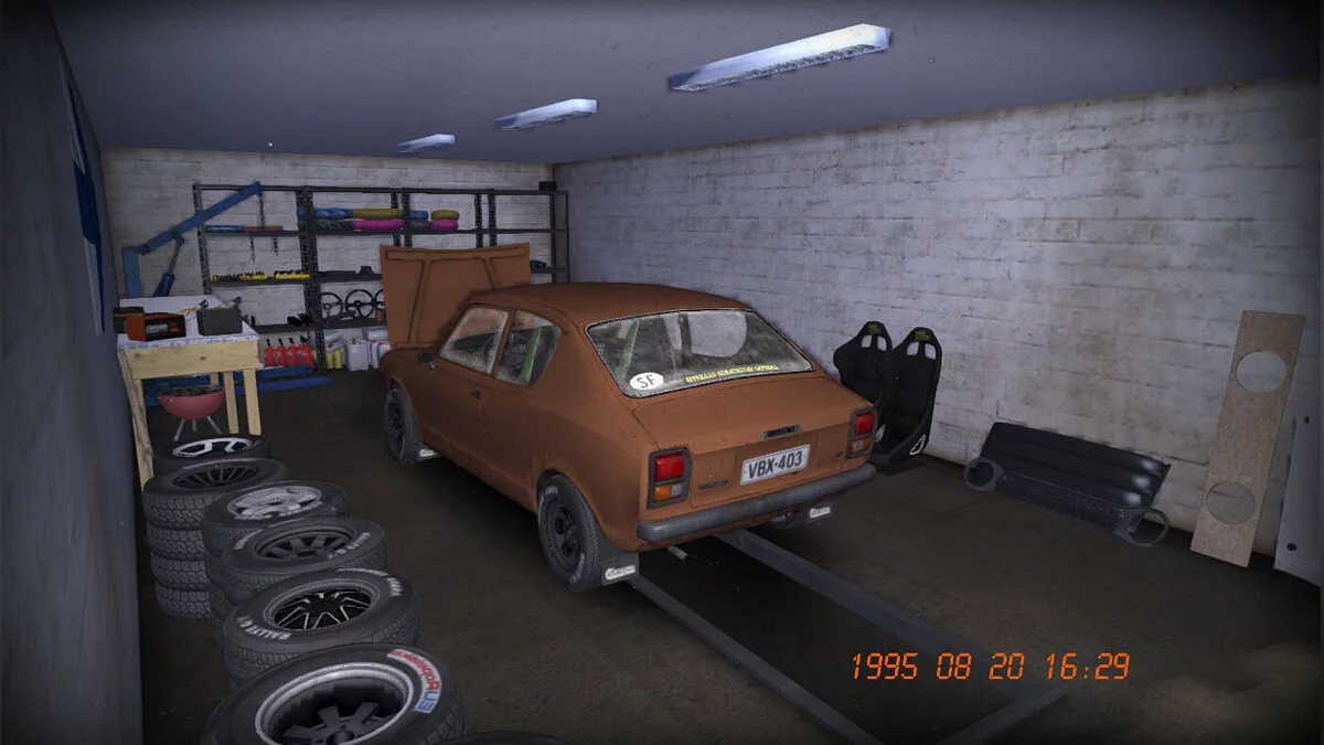 My Summer Car — Сток Satsuma с номерами, 100к марок, весь тюнинг и GT детали в гараже
