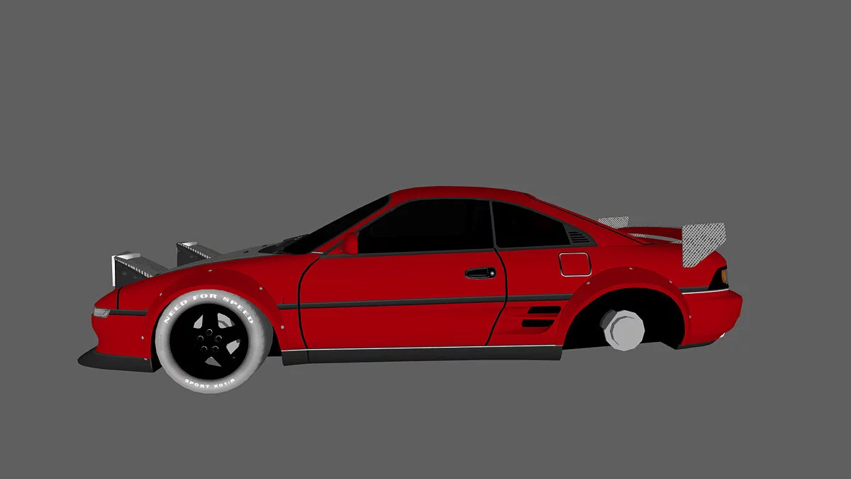 Simple Car Crash Physics Sim — Toyota MR2 драг