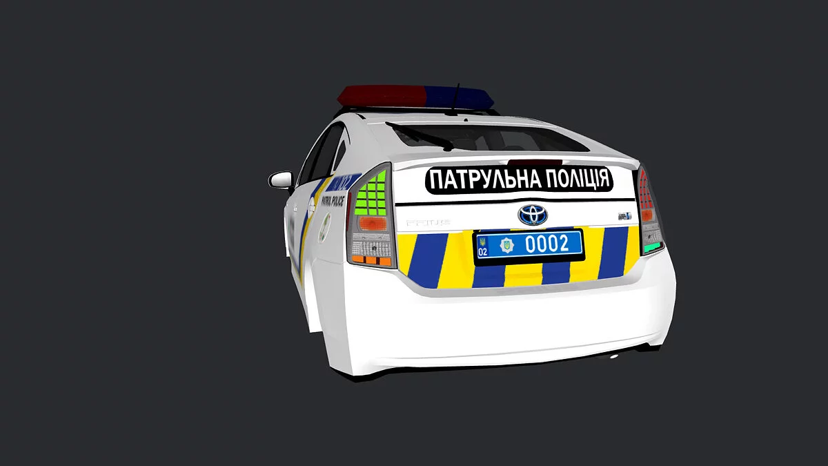 Simple Car Crash Physics Sim — Toyota Prius - украинская полиция
