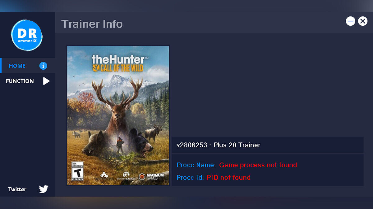 theHunter: Call of the Wild — Трейнер (+20) [Game Version: 2806253] 15.08.24