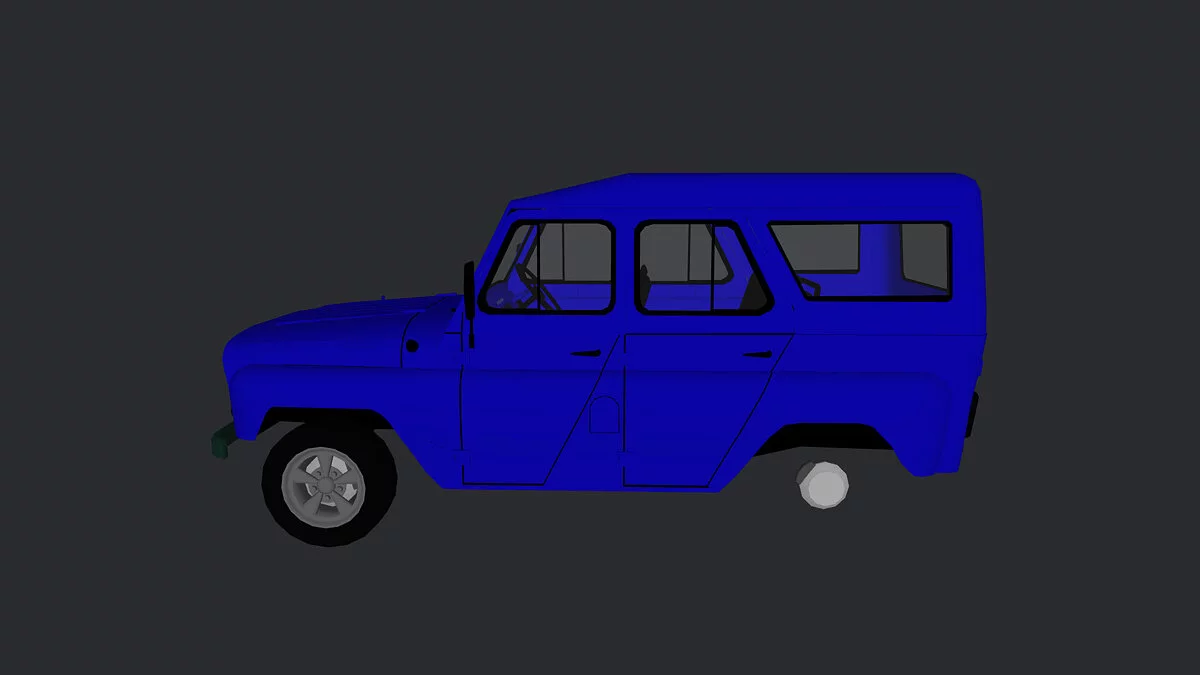 Simple Car Crash Physics Sim — Уаз 486