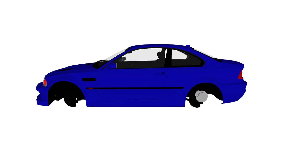 Simple Car Crash Physics Sim — BMW M3 E46