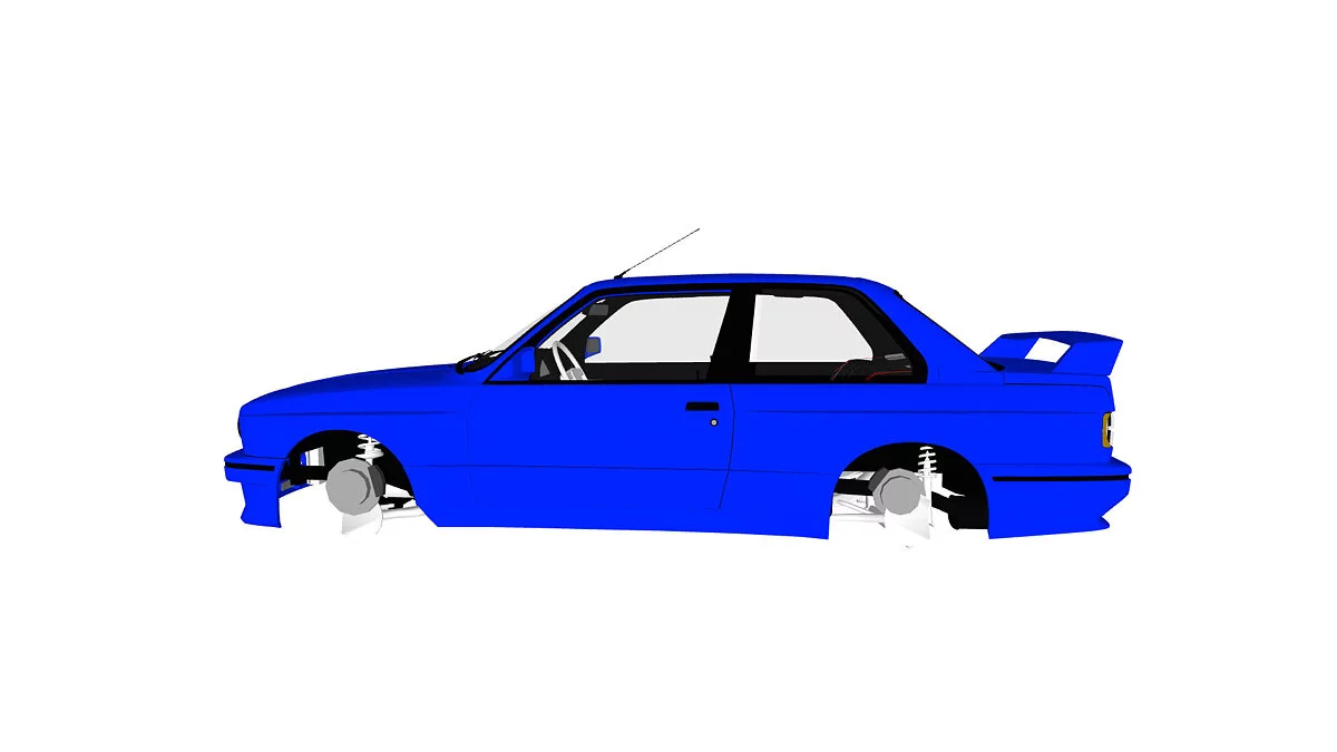Simple Car Crash Physics Sim — BMW m3 e60