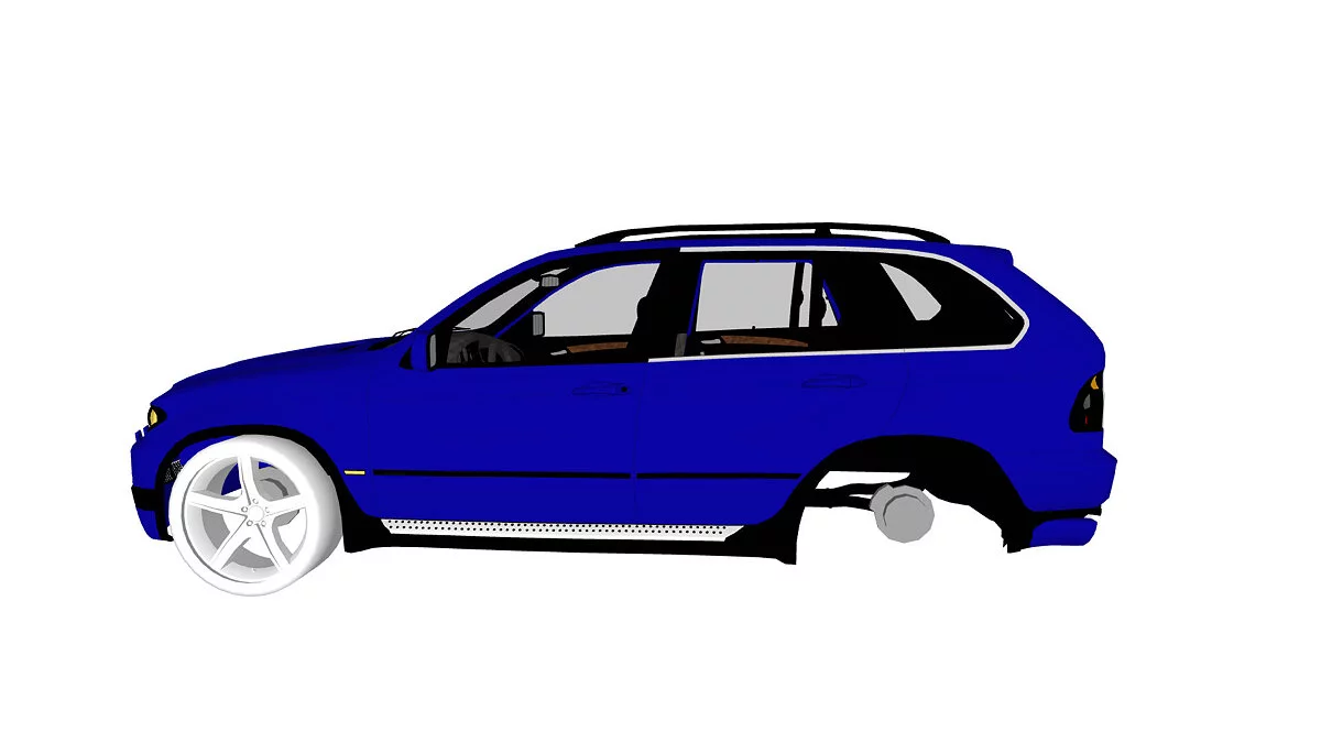 Simple Car Crash Physics Sim — BMW X5 E53