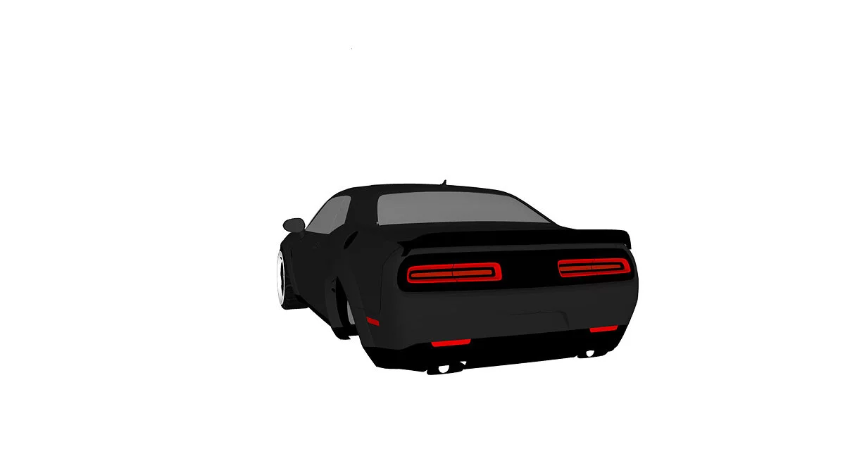 Simple Car Crash Physics Sim — Dodge Challenger SRT DEMON