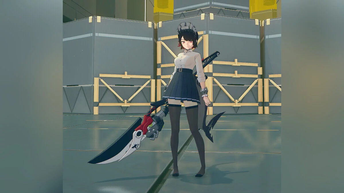 Zenless Zone Zero — Эллен в чулках без обуви