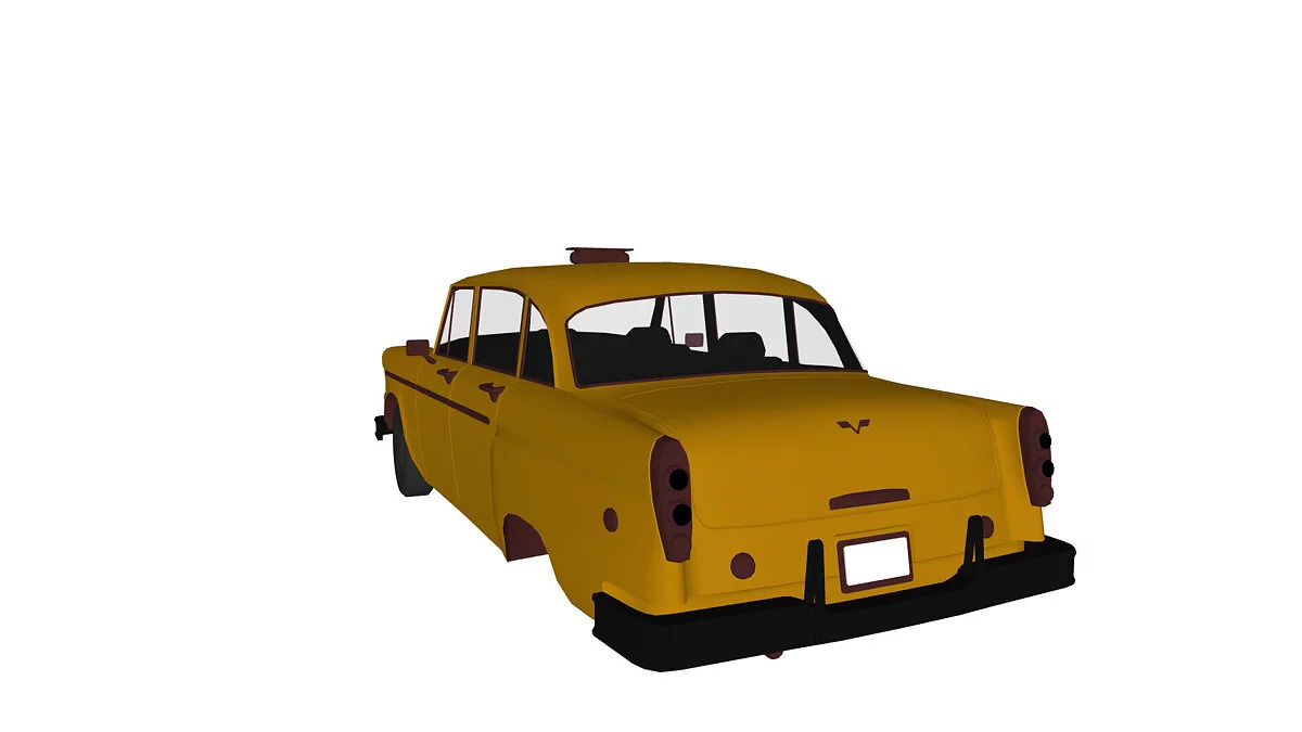 Simple Car Crash Physics Sim — Классическое желтое такси