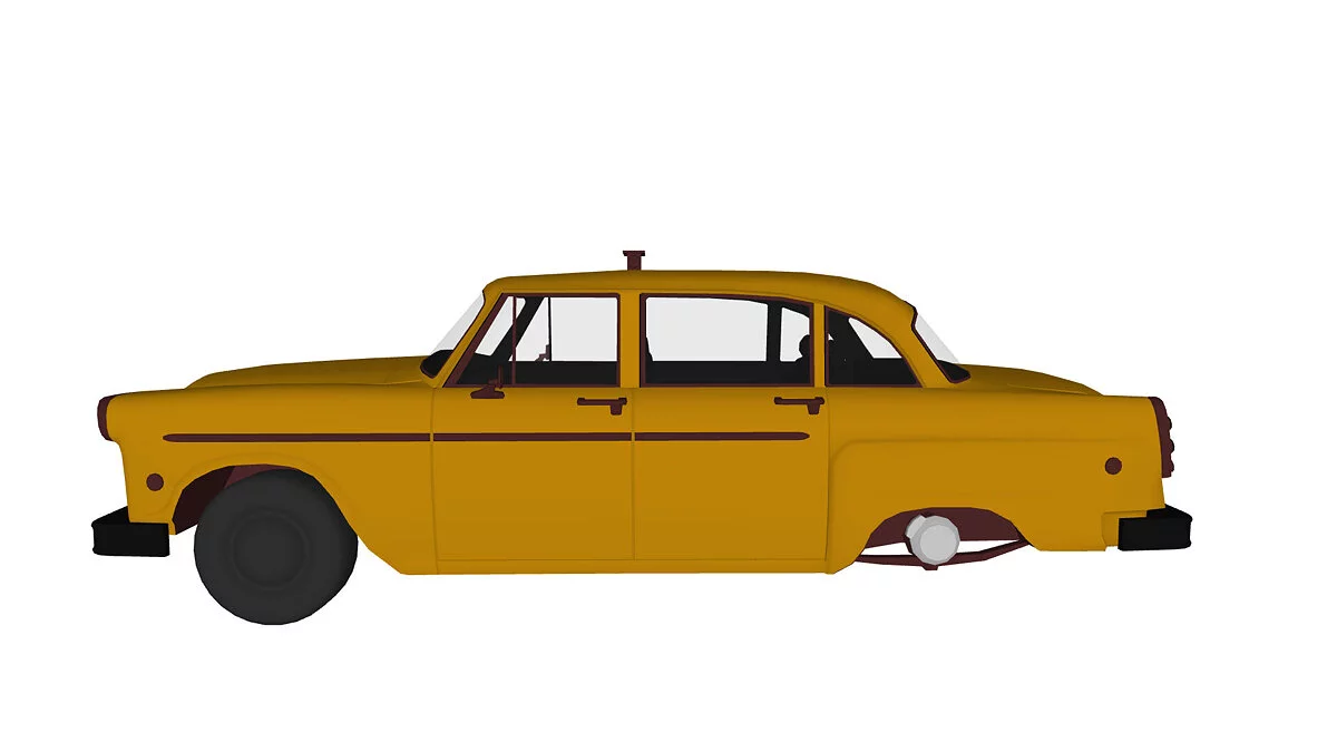 Simple Car Crash Physics Sim — Классическое желтое такси
