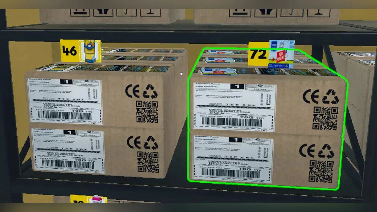 Supermarket Simulator — Коробки Amazon Canada