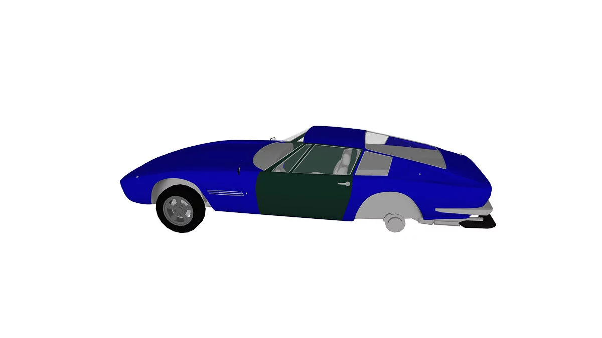 Simple Car Crash Physics Sim — Maserati Ghibli 1967