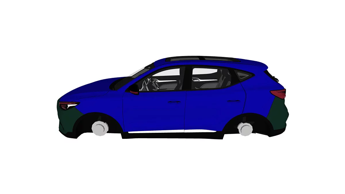 Simple Car Crash Physics Sim — MG ZS ZS11 2019-2023