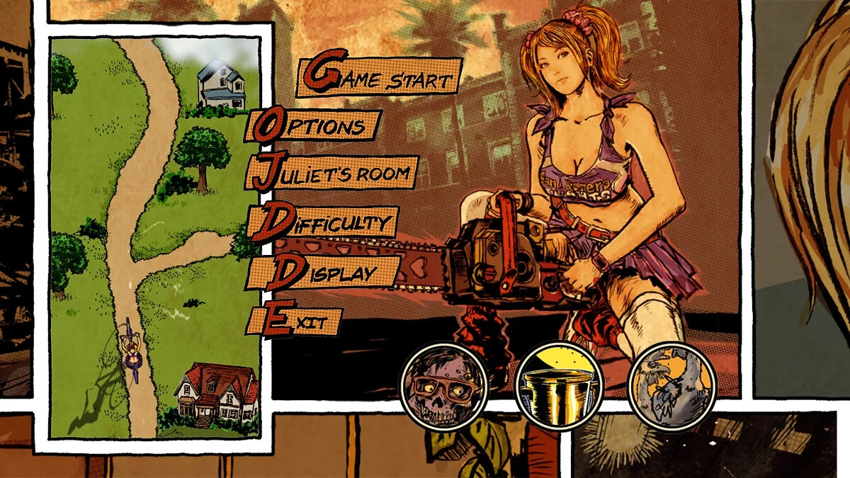 Lollipop Chainsaw RePOP — Оригинальное главное меню