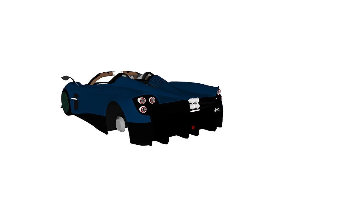 Simple Car Crash Physics Sim — Pagani с открытым верхом