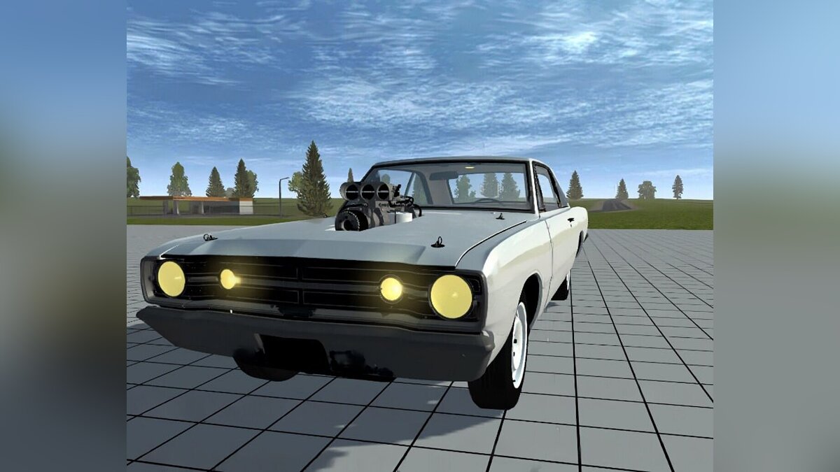 Simple Car Crash Physics Sim — Plymouth Barracuda