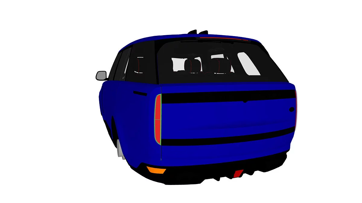 Simple Car Crash Physics Sim — Range Rover (зимние шины)