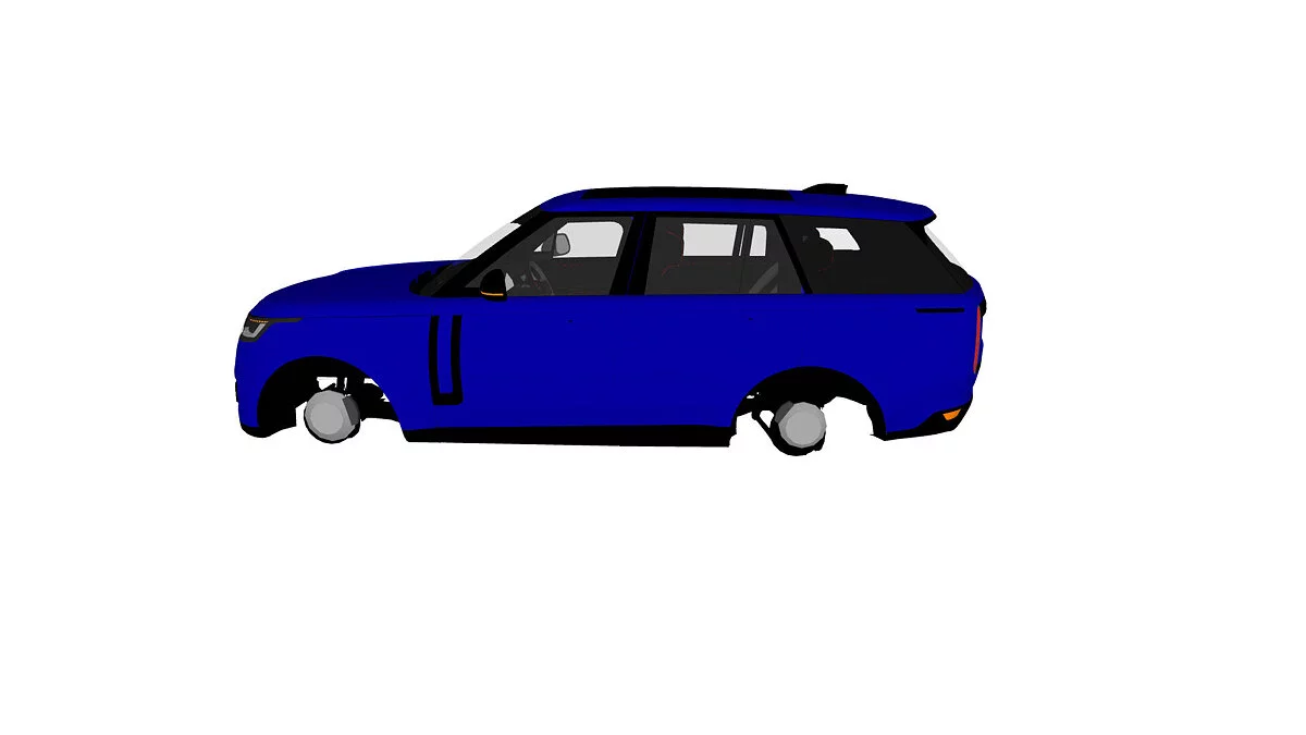 Simple Car Crash Physics Sim — Range Rover (зимние шины)