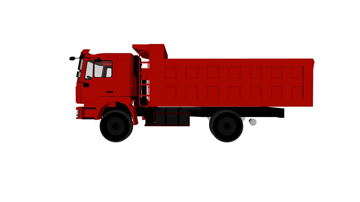Simple Car Crash Physics Sim — Shacman F3000 Dump Truck