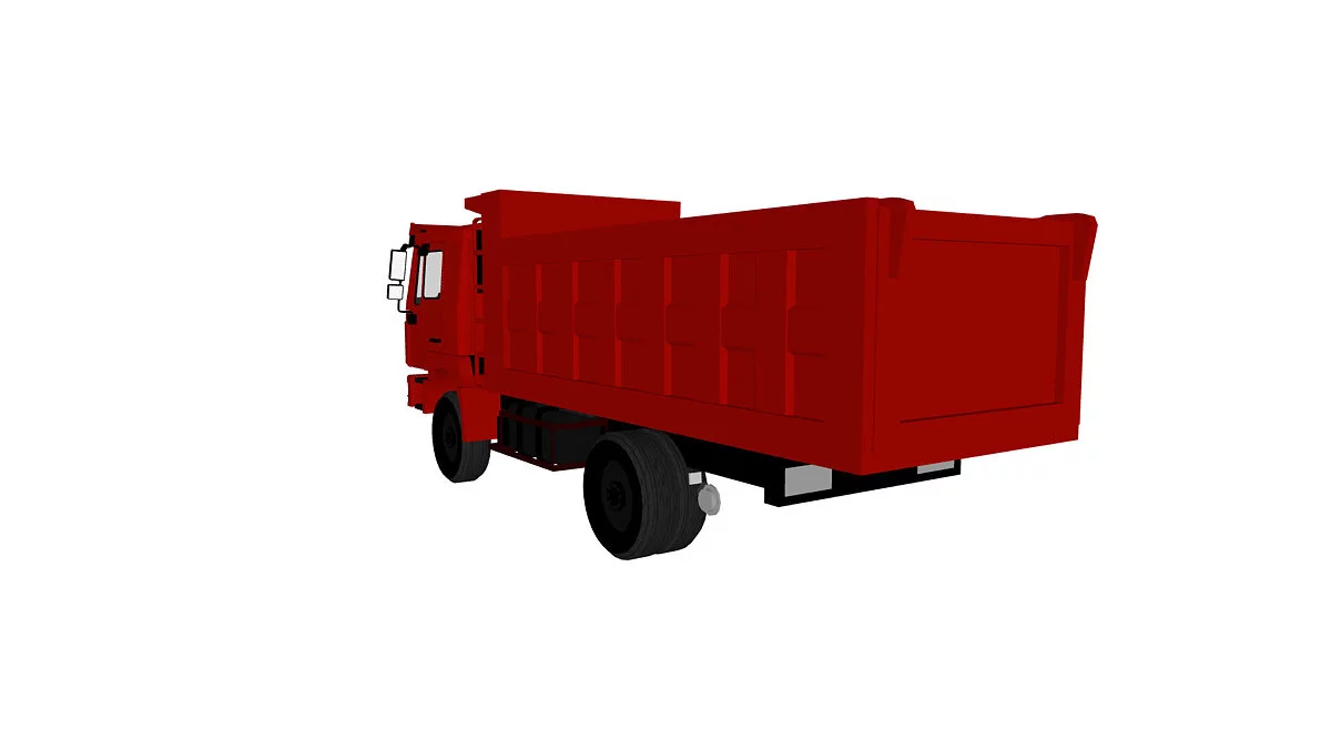 Simple Car Crash Physics Sim — Shacman F3000 Dump Truck