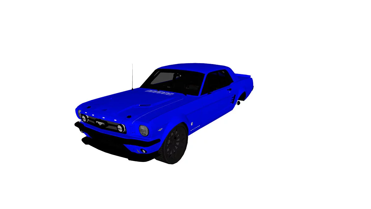 Simple Car Crash Physics Sim — Shelby Mustang