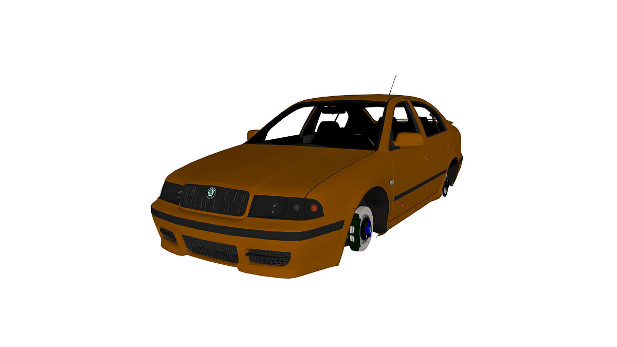 Simple Car Crash Physics Sim — Skoda Octavia GTI