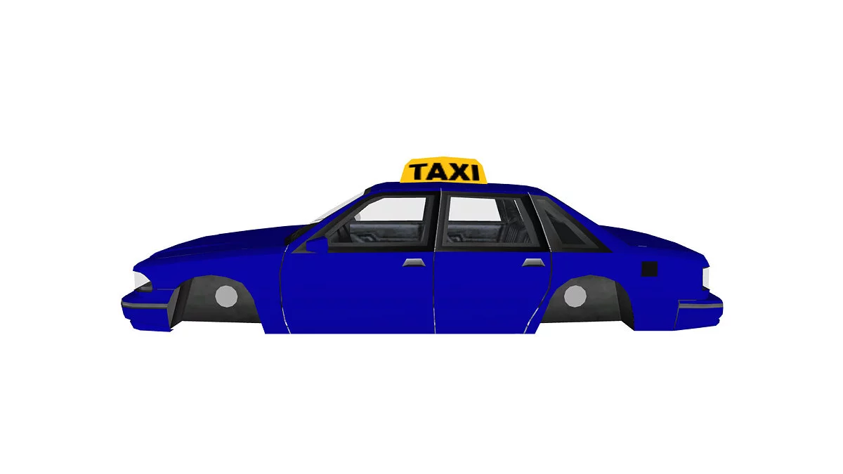 Simple Car Crash Physics Sim — Такси из игры GTA SA