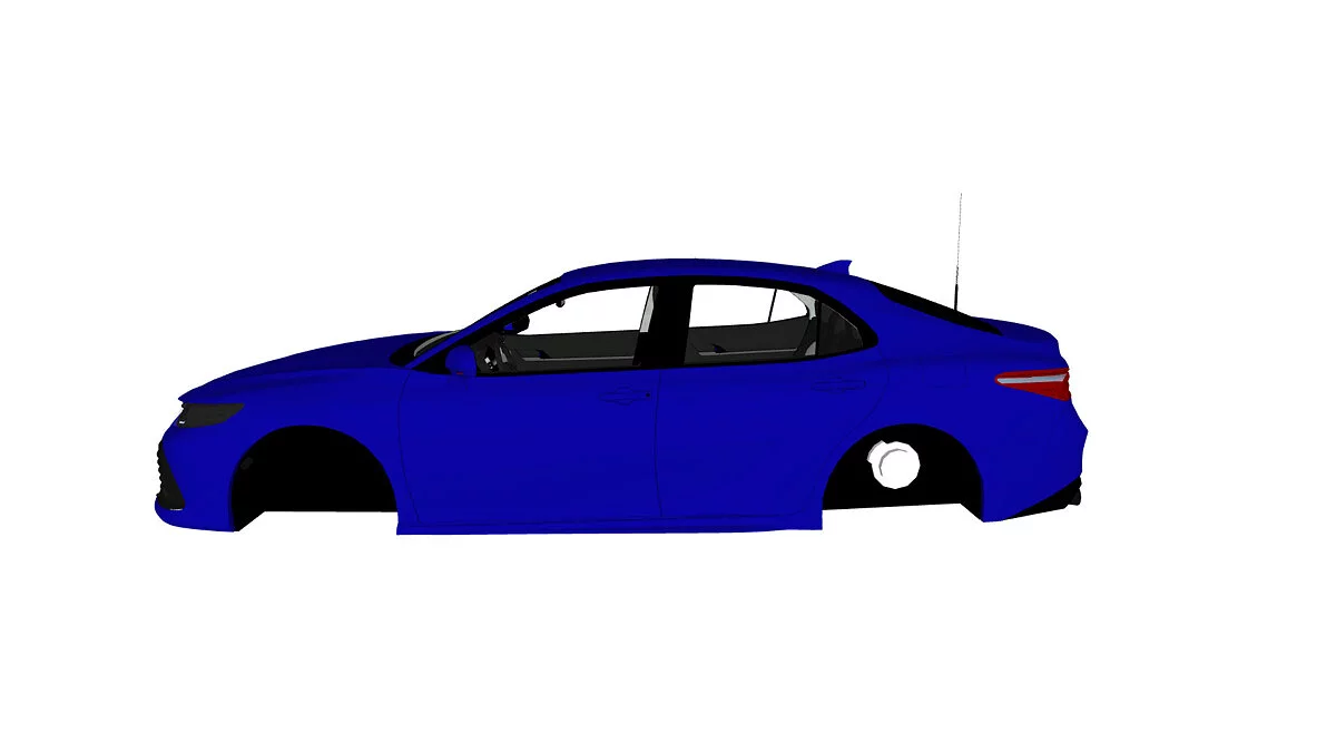 Simple Car Crash Physics Sim — Toyota Camry