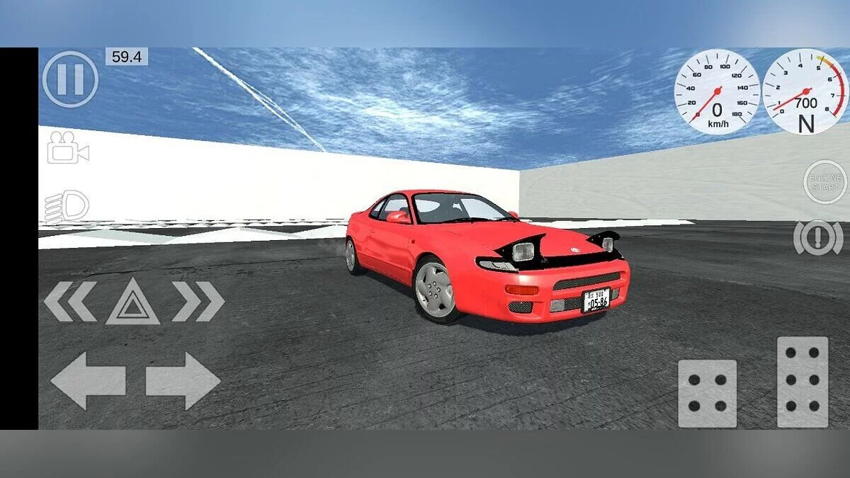 Simple Car Crash Physics Sim — Toyota Celica GT-Four ST185 1989-1993