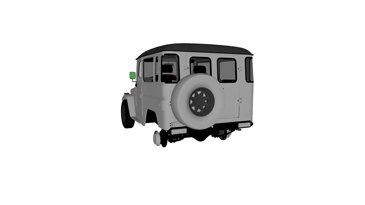 Simple Car Crash Physics Sim — Toyota Land Cruiser fj 40