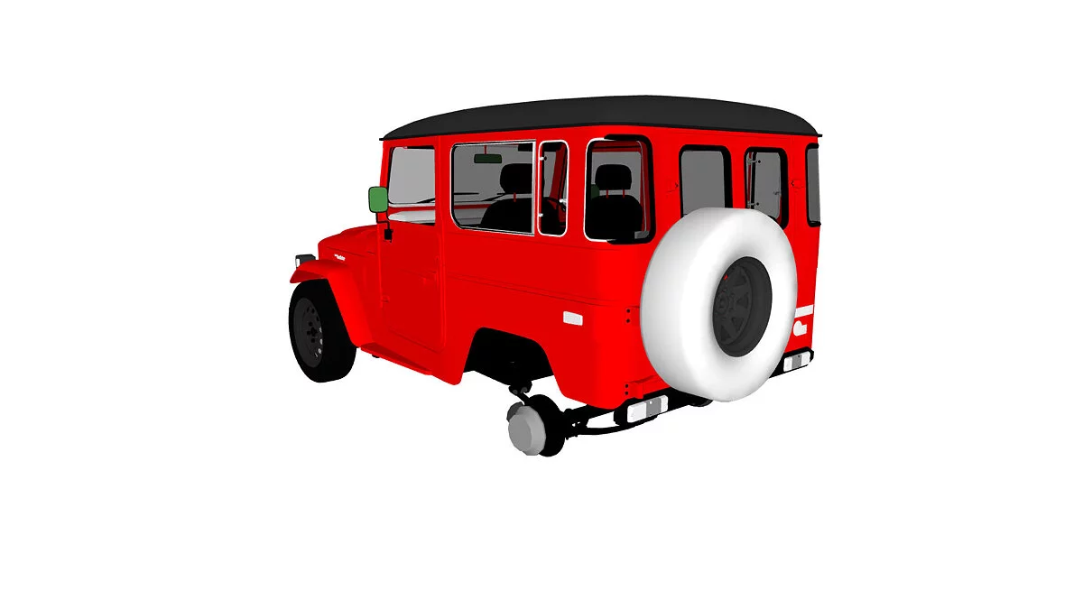 Simple Car Crash Physics Sim — Toyota Land Cruiser fj 40