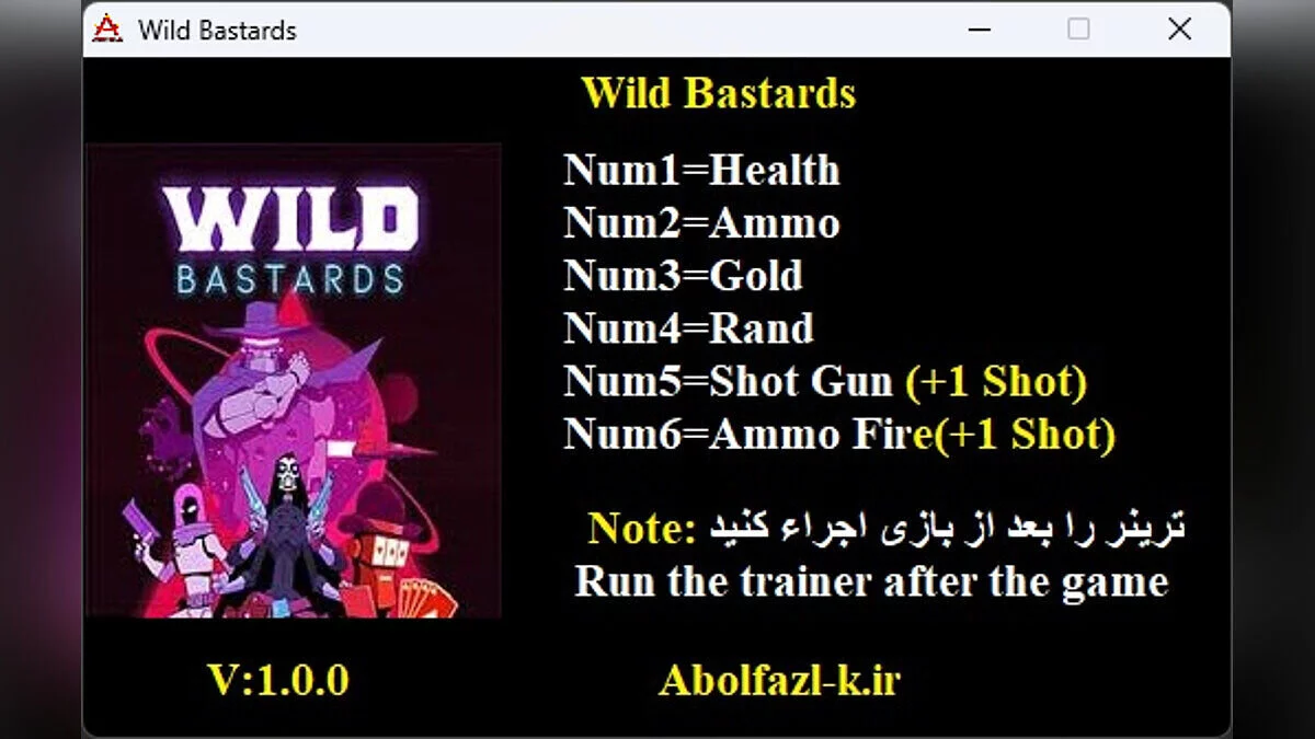 Wild Bastards — Трейнер (+6) [1.0]