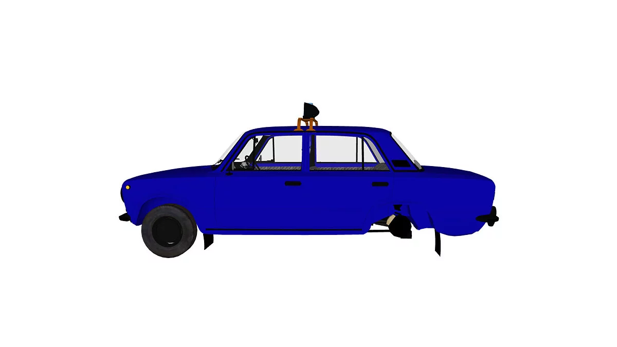 Simple Car Crash Physics Sim — Ваз 2101 милиция