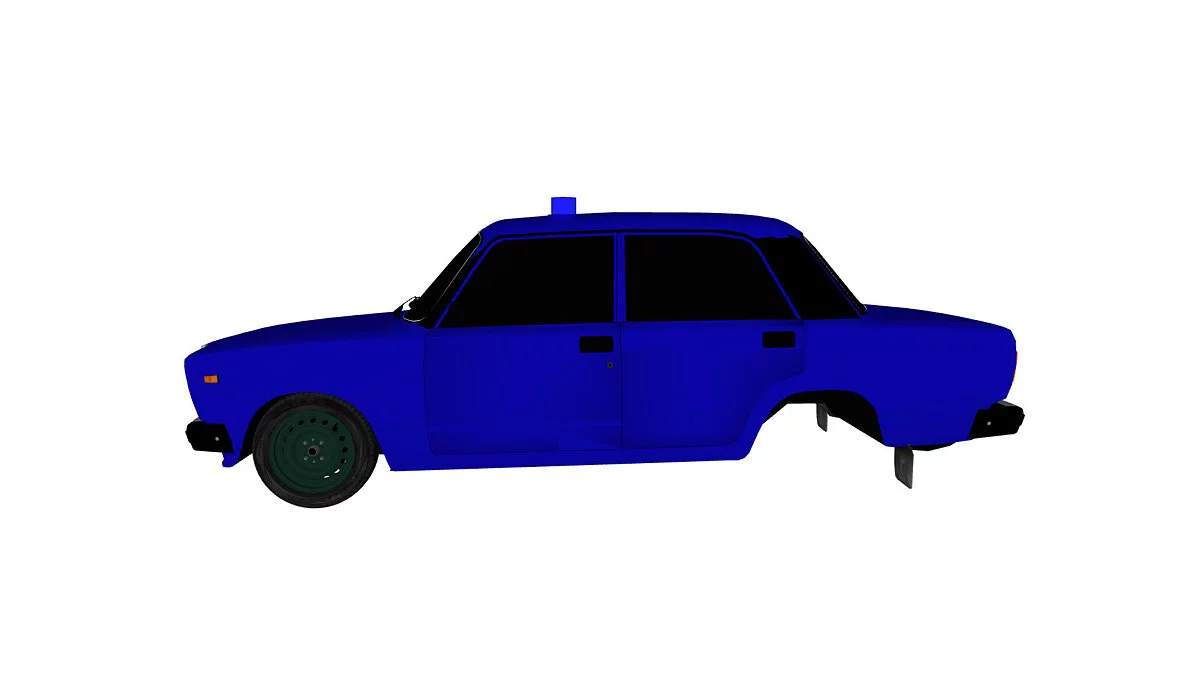 Simple Car Crash Physics Sim — Ваз 2107