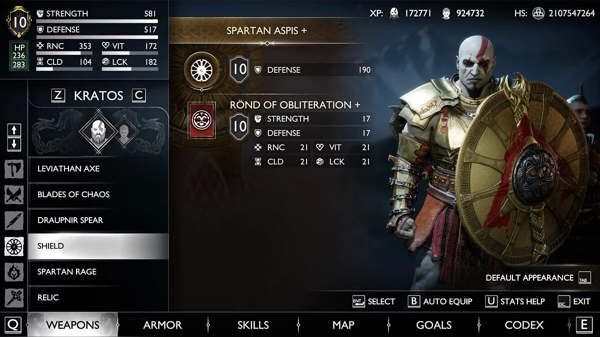 God of War: Ragnarok — Все предметы и 10 уровень