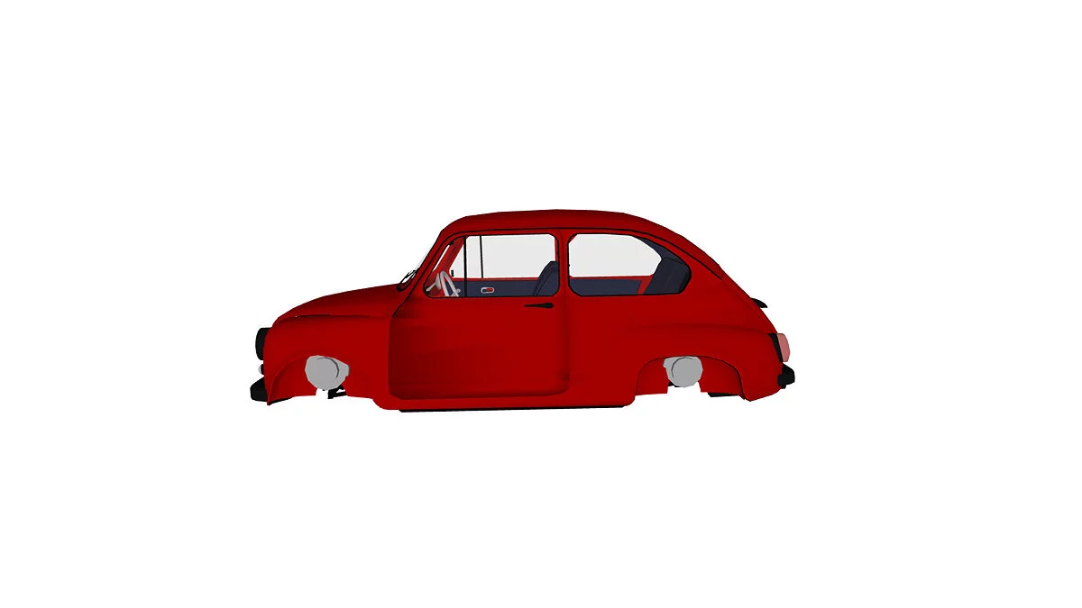 Simple Car Crash Physics Sim — Zastava 750LE