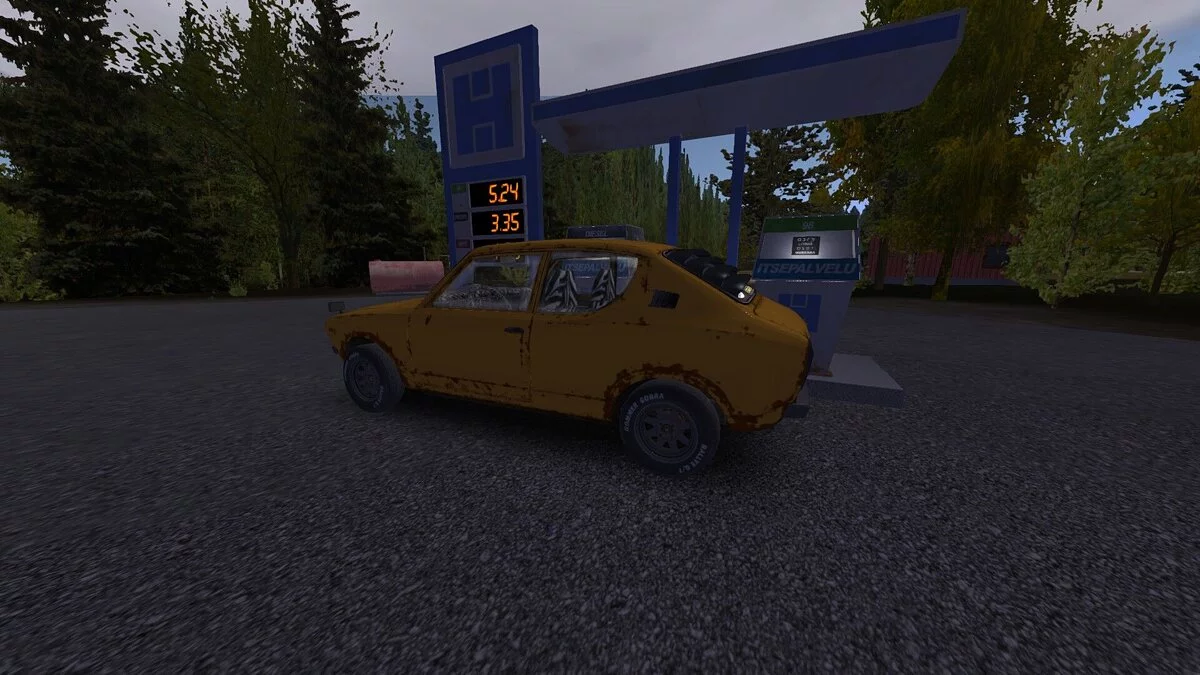 My Summer Car — Жёлтая Сатсума с постера игры
