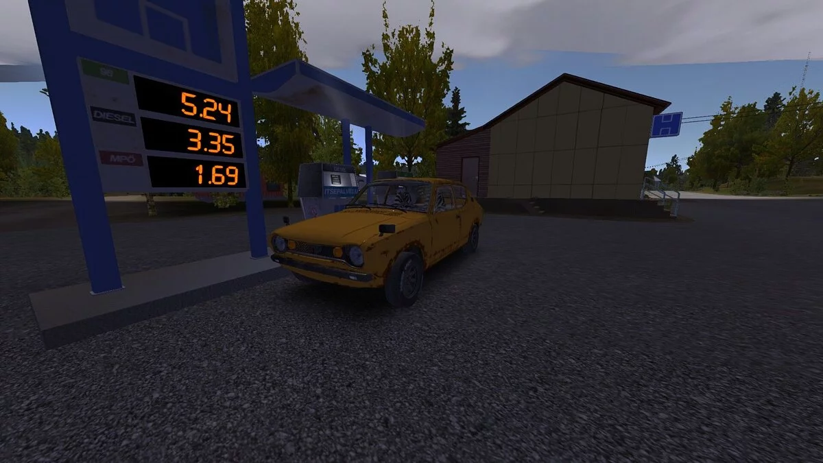 My Summer Car — Жёлтая Сатсума с постера игры